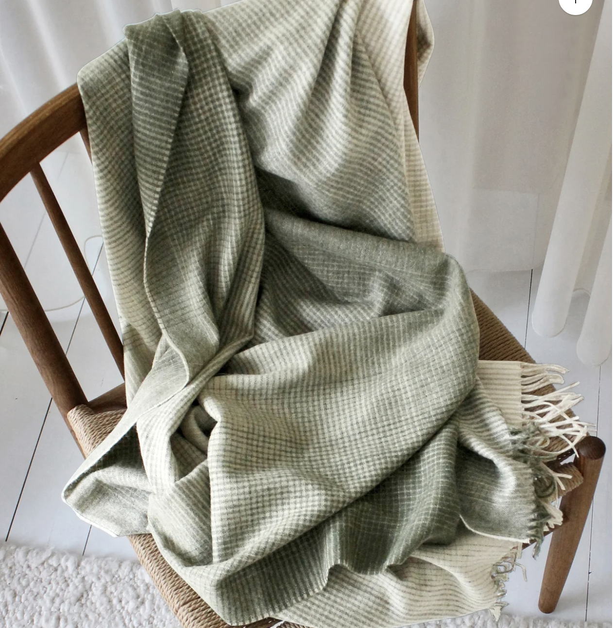 Elvang horizon pledd green