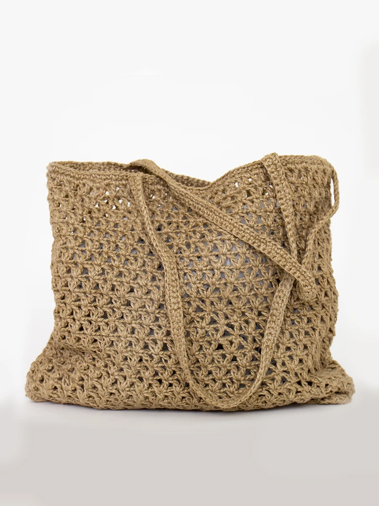 Handlenett totebag i jute