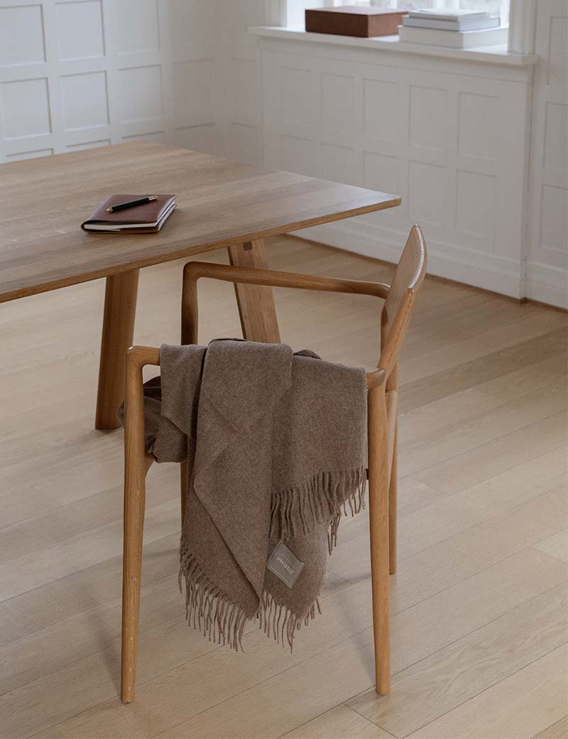 Elvang Classic - alpakkaull pledd -Mocca