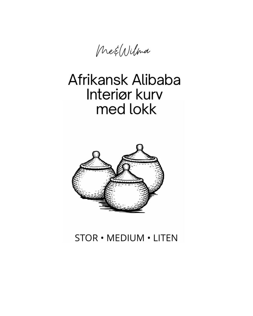 Afrikansk Alibaba kurv med lokk