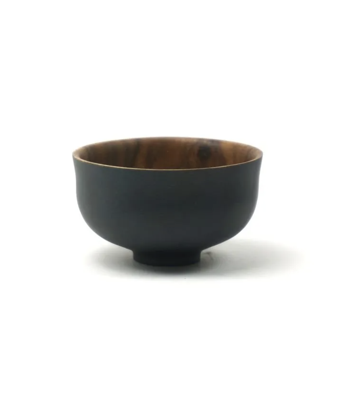 Kinta trebolle - treskål Japansk konisk - sort/natur - 11 cm