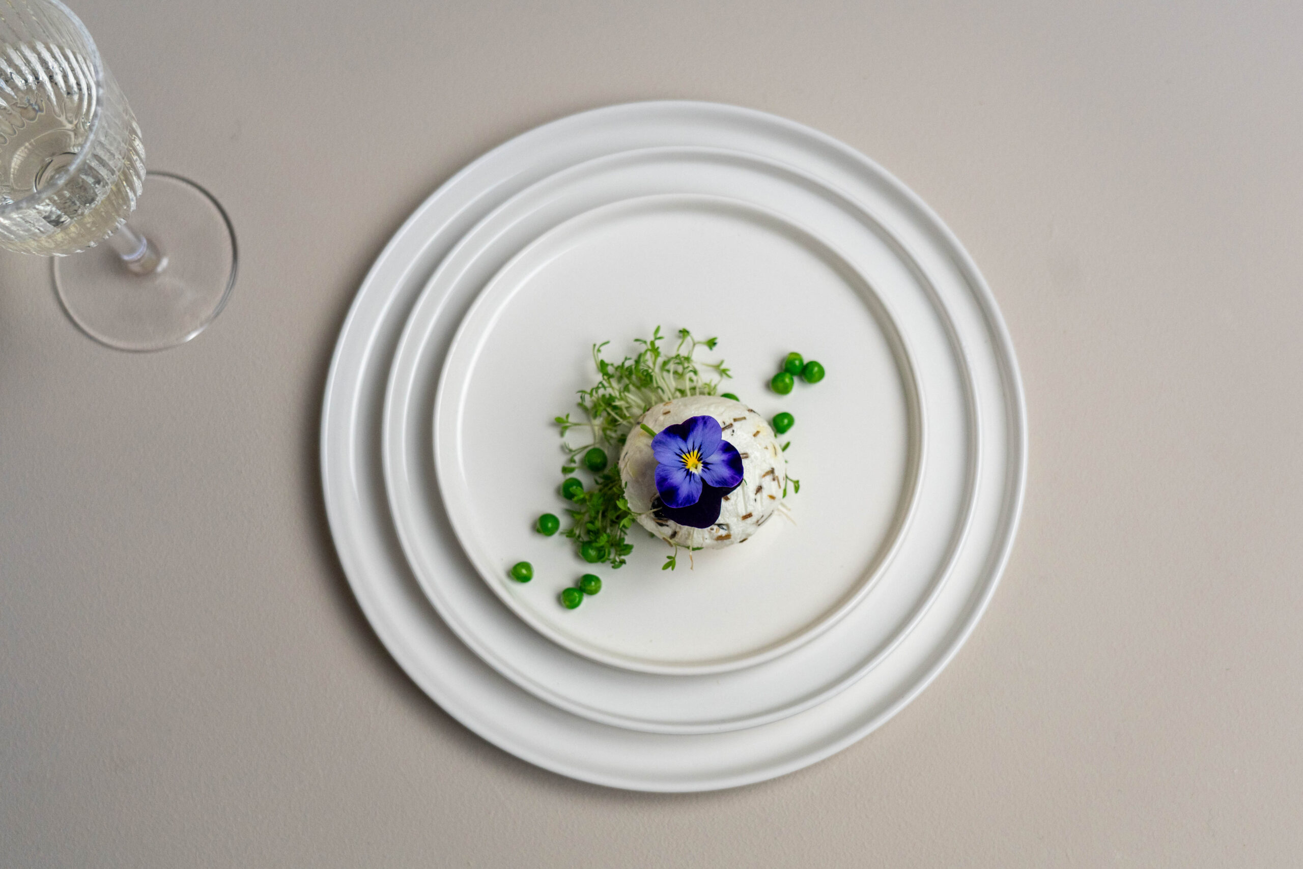 Kinta CYL keramikk tallerken - hvit - 17,5 cm